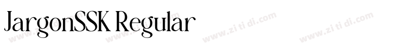 JargonSSK Regular字体转换